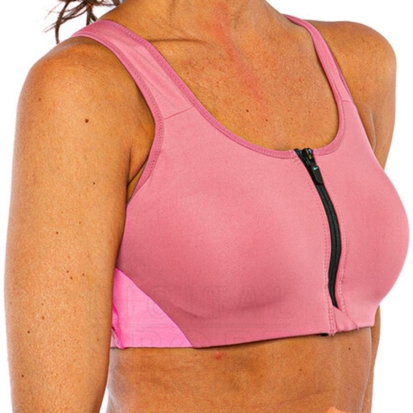 Nike Other - Nike Shape Two Toned Zipper front Sports Bra